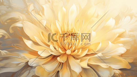 唯美菊花重阳节节日插画10