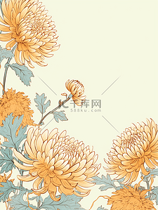 九月初九插画图片_唯美菊花重阳节节日插画29