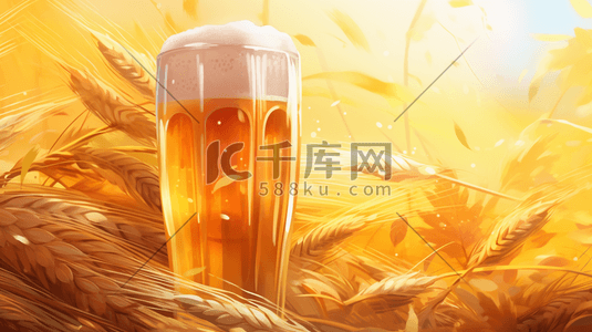 清凉一夏啤酒节插画17