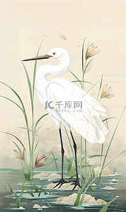 白露中国风插画图片_二十四节气白露中国风插画