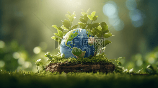 地球环保插画图片_绿色保护地球环保插画9