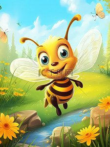 可爱的小蜜蜂儿童绘本插画17