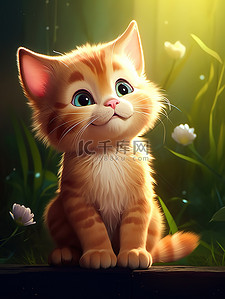 迪士尼饼饼插画图片_可爱的迪士尼风格的猫20