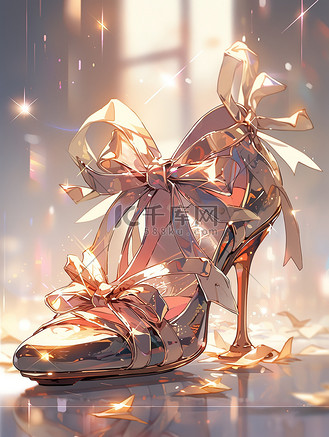 优雅女神的高跟鞋二次元插画14