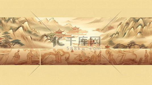 中国古代风景长卷轴绘画7