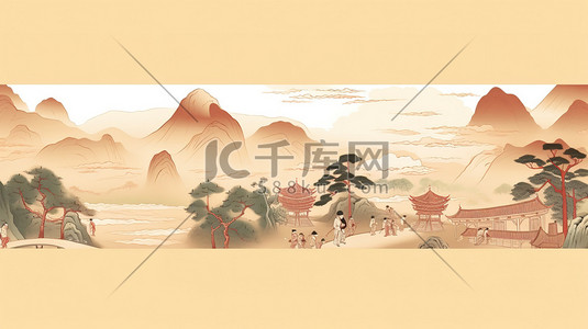 中国古代风景长卷轴绘画4