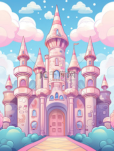 可爱粉色少女城堡2