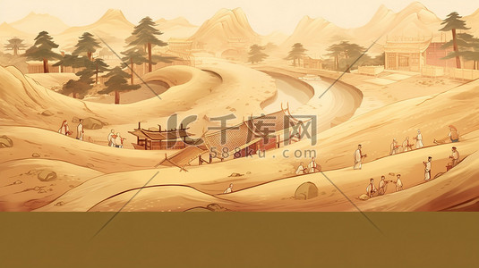 中国古代风景长卷轴绘画16
