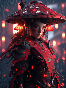 拿着盾牌的战士插画图片_游戏人物战士二次元插画7