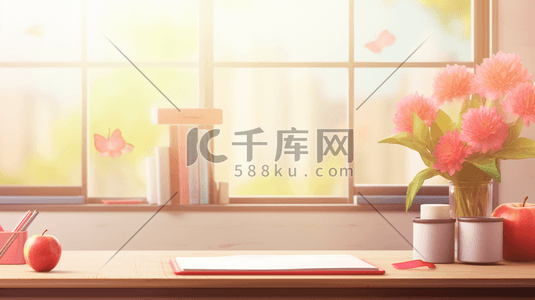 6创意插画图片_彩色开学季创意插画6