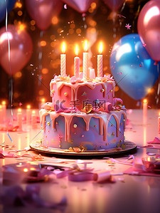 生日庆典蛋糕气球礼物16