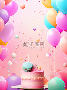 五彩纸屑插画图片_庆祝生日活力快乐气氛10