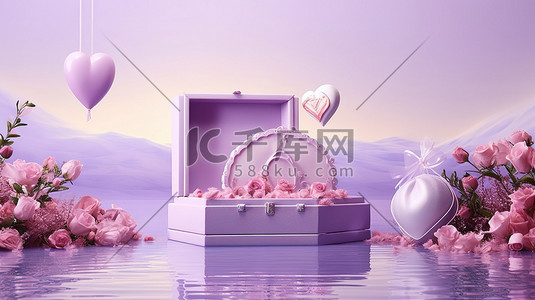 紫色电商促销海报11