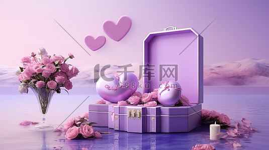 促销双11紫色插画图片_紫色电商促销海报16