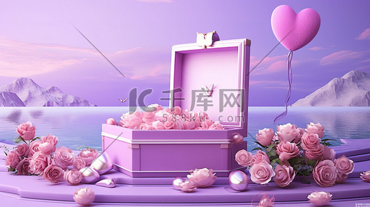 促销双11紫色插画图片_紫色电商促销海报20