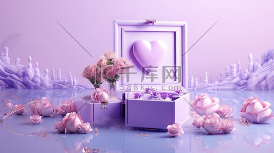 促销双11紫色插画图片_紫色电商促销海报12