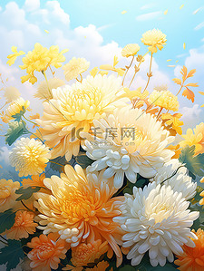 金秋重阳节盛开的菊花10