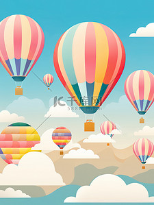 旅游玩游项目彩色热气球3