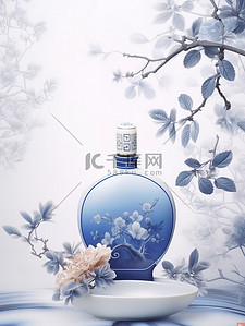 瓷器花瓶插画图片_青花瓷中国风瓷器海报6