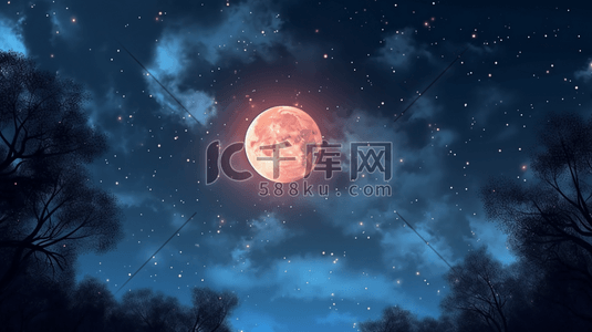 科技感唯美星空创意插画13