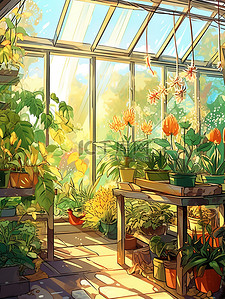 阳光充足温暖明亮玻璃花房16
