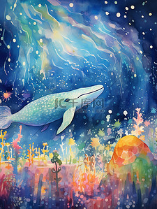 海底世界海洋动物插画15