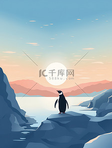 北极冰川上的企鹅10