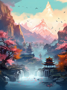 中国古代山水华丽多彩8