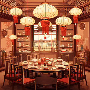 温馨诱人的传统中式餐厅1