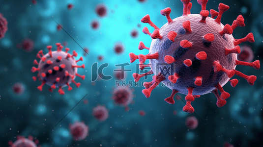 流感病毒疾病插画12