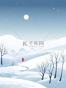 冬季极简浅红色插图18