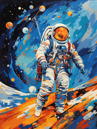 插画宇航员宇宙科幻插图3个人vip和企业vip免费下载插画宇航员宇宙