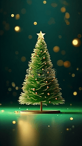 圣诞节唯美背景插画图片_圣诞节唯美背景圣诞树插画