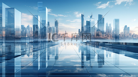 玻璃建筑城市景观未来城市2
