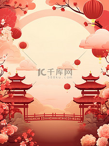 新年、喜庆、红色插画图片_中国新年喜庆红色插画11