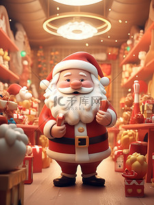 礼物元素插画图片_欢乐圣诞节圣诞老人元素圣诞节PNG素材