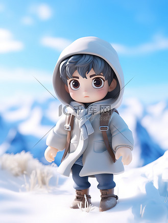 冬天雪山可爱盲盒17