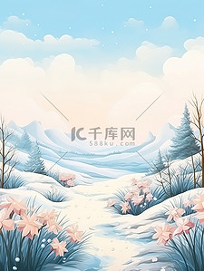 冬季花草童书插图13