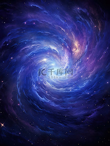 旋转风机插画图片_旋转的星系恒星和星云在宇宙3
