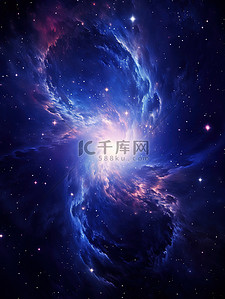 卡牌旋转插画图片_旋转的星系恒星和星云在宇宙20