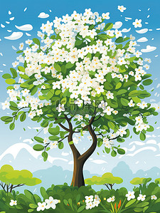 茉莉花开的树儿童插图5