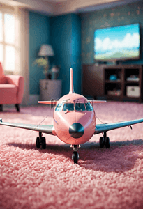 玩具室内地毯机器潘通流行色彩色彩趋势插画素材