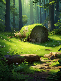 绿色神秘森林苔藓14插图