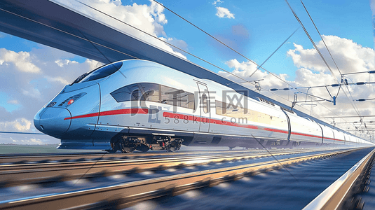 铁路运输报表插画图片_中国高铁运输插画16