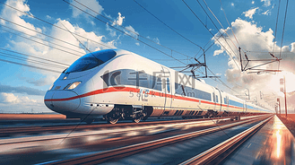 中国高铁运输插画10