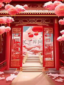 中国新年主题海报插画海报