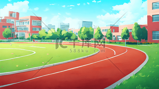 学习课堂插画图片_学校操场教室课堂小学生上课学习教育矢量插画