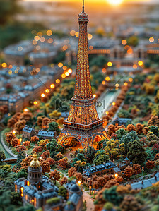 巴黎铁塔微距摄影图片