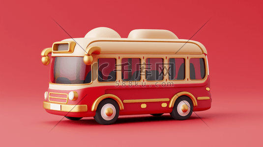 红色简约儿童小汽车的玩具背景图5图片