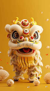 可爱背景春节插画图片_可爱国风卡通龙背景12